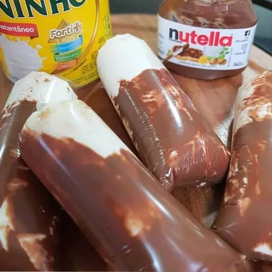 Geladinho Gourmet de Ninho com Nutella