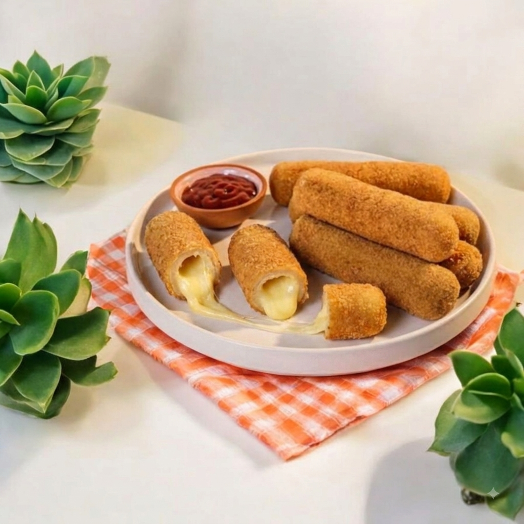 Enroladão de queijo (Frito na hora)